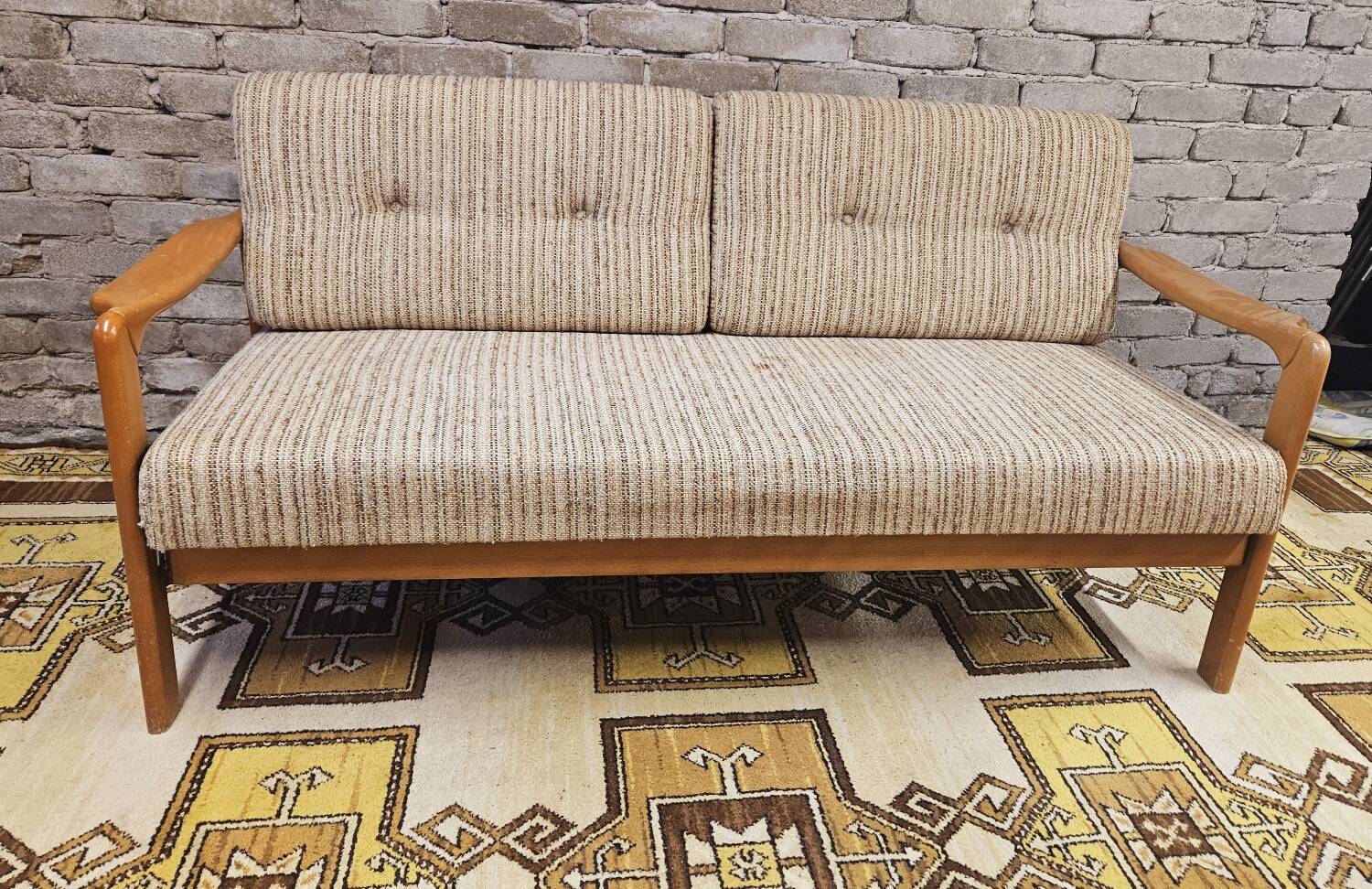 Vintage 1960s Scandinavian daybed sofa