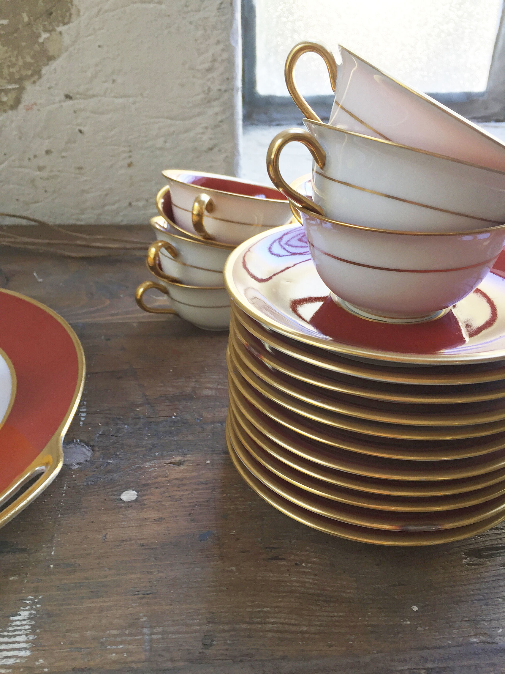 Set plates and coffee Limoges Taourel