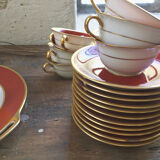 Set plates and coffee Limoges Taourel