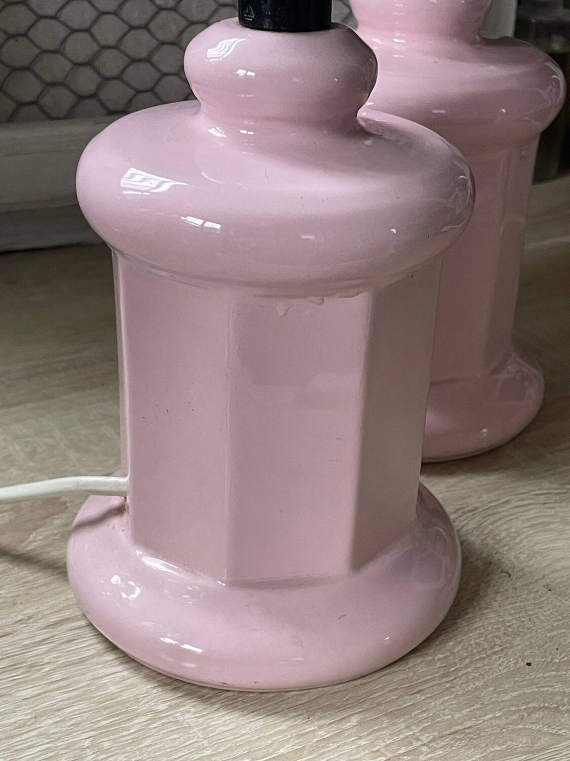 Pair of vintage ceramic lamps