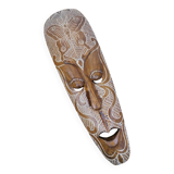 Hand carved wooden African tribal mask