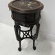 Asian style side table in natural wood, 20th century.