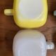 Set of 6 colorful glases / cups by Opale 1960s