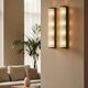 Pair of vintage XXL Bakelite diamond glass wall lights with 4 bulbs.