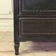 Louis XVI chest of drawers in black patinated oak, 18th century