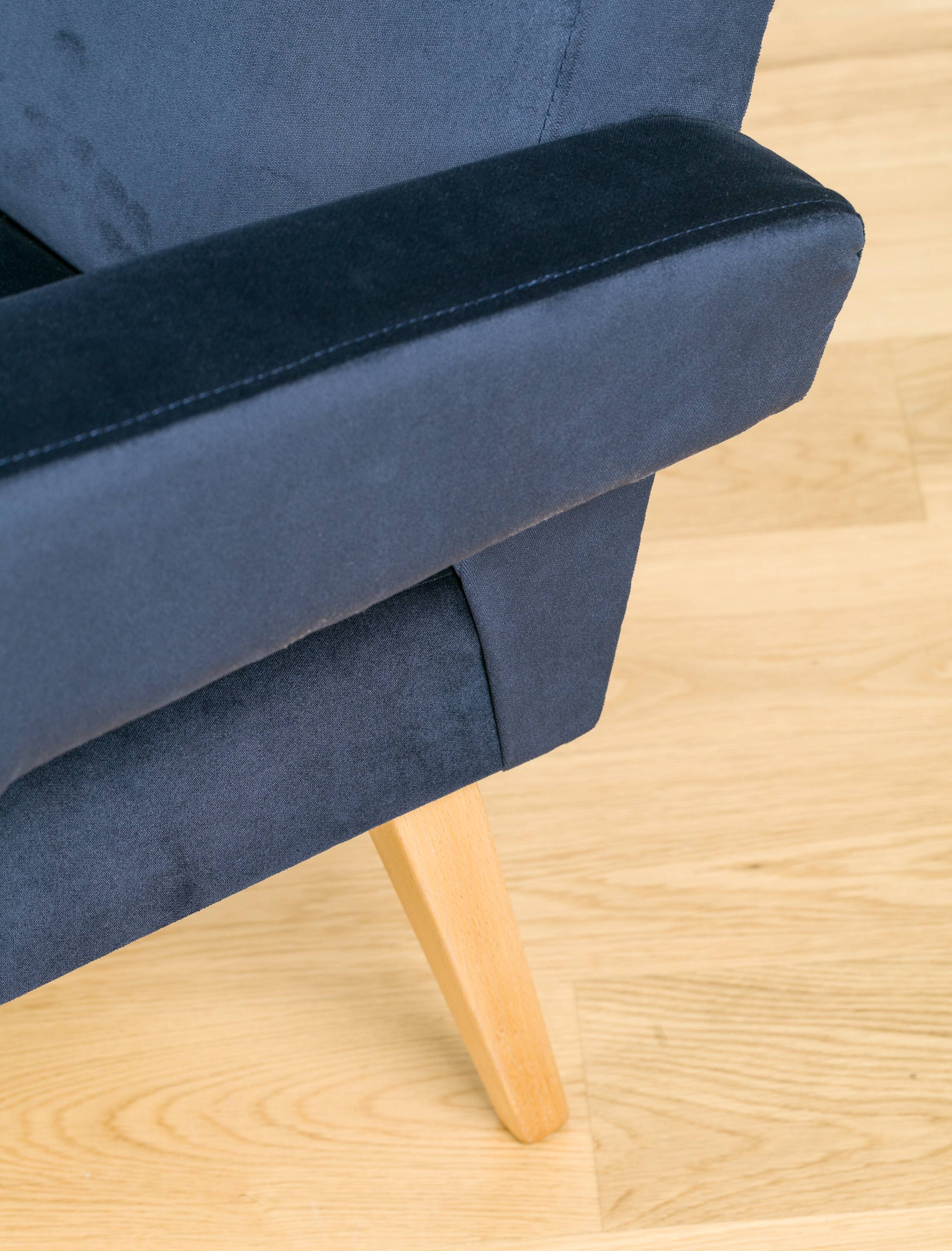 Ensemble de 2 fauteuils en velours de jitona, années 60