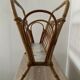 Vintage rattan magazine holder 70s