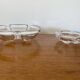 Pair of antique crystal ashtrays from Arques, France