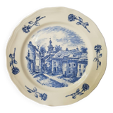 Assiette de roses vintage Villeroy & Boch fabriquée au Luxembourg