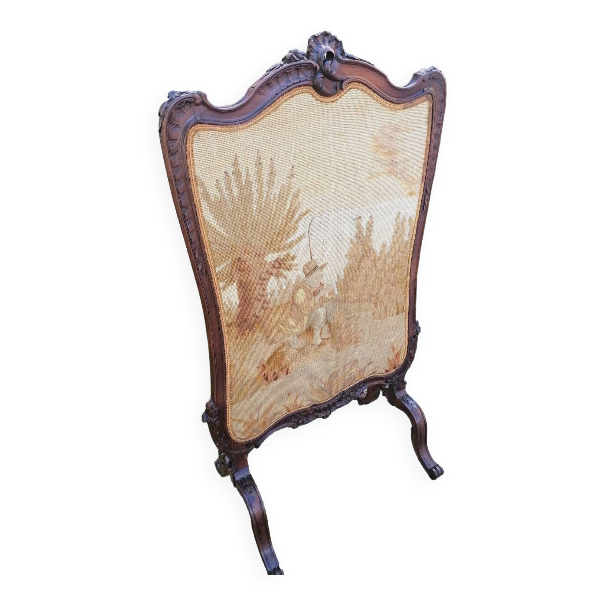 Écran de cheminée, époque Napoléon III