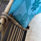 Wicker bassinet cradle