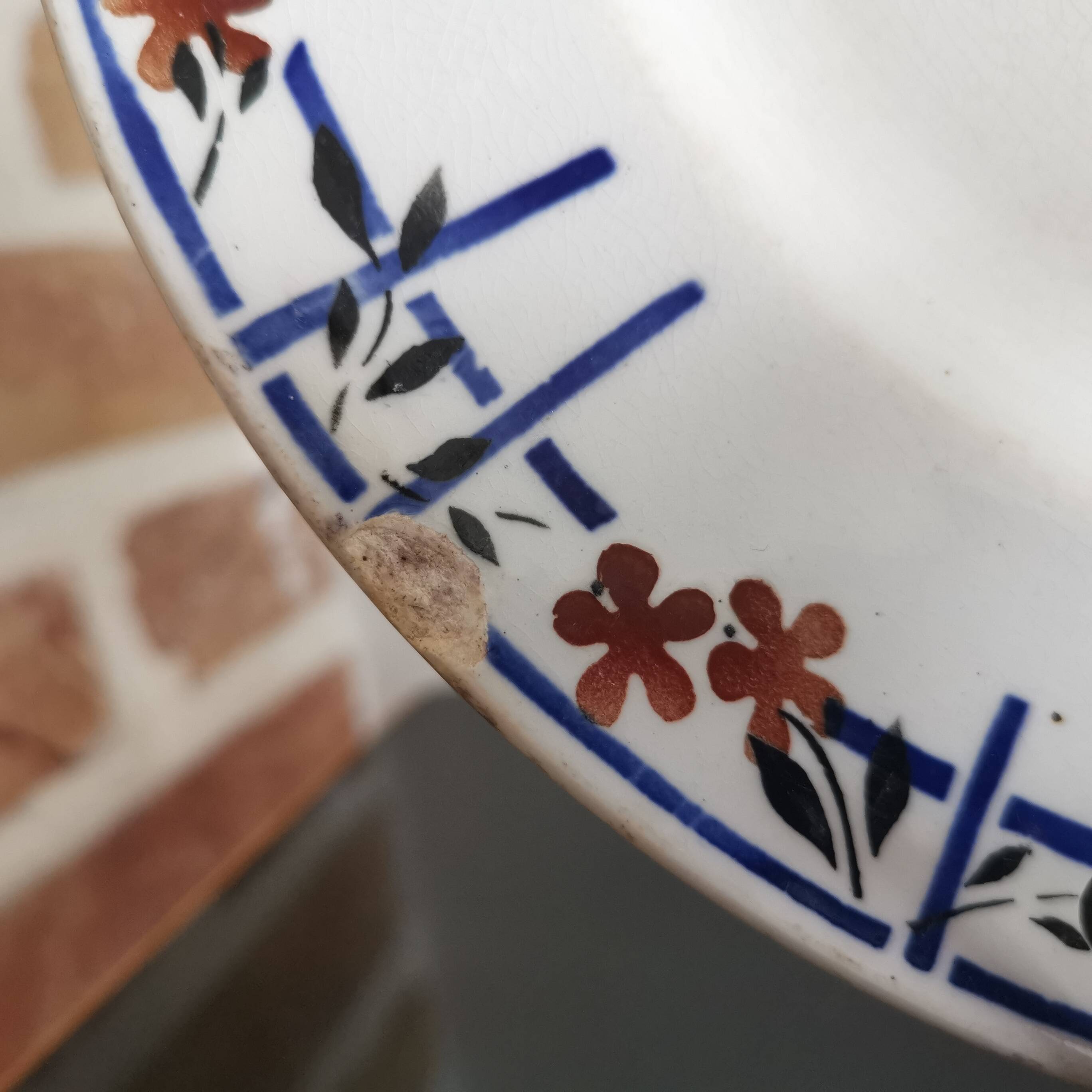 Earthenware soup plates, Moulin des Loups Orchies