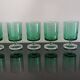 Set of 8 vintage emerald green cavalier luminarc wine glasses