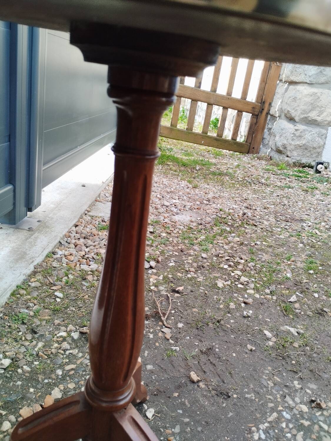 Louis xvi style bedside table marble top