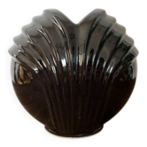 Black ceramic vase