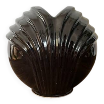 Vase en ceramique noir