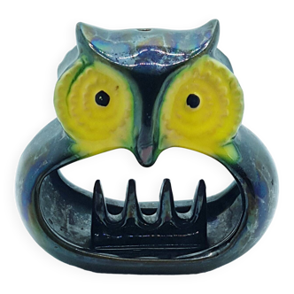 1970's owl hanging ashtray