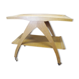 Vintage mobile bar, coffee table with a shelf 1960
