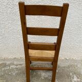 Set of 6 solid oak chairs