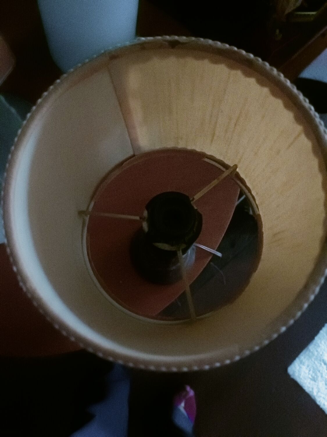 Minimalist turned wood lamp