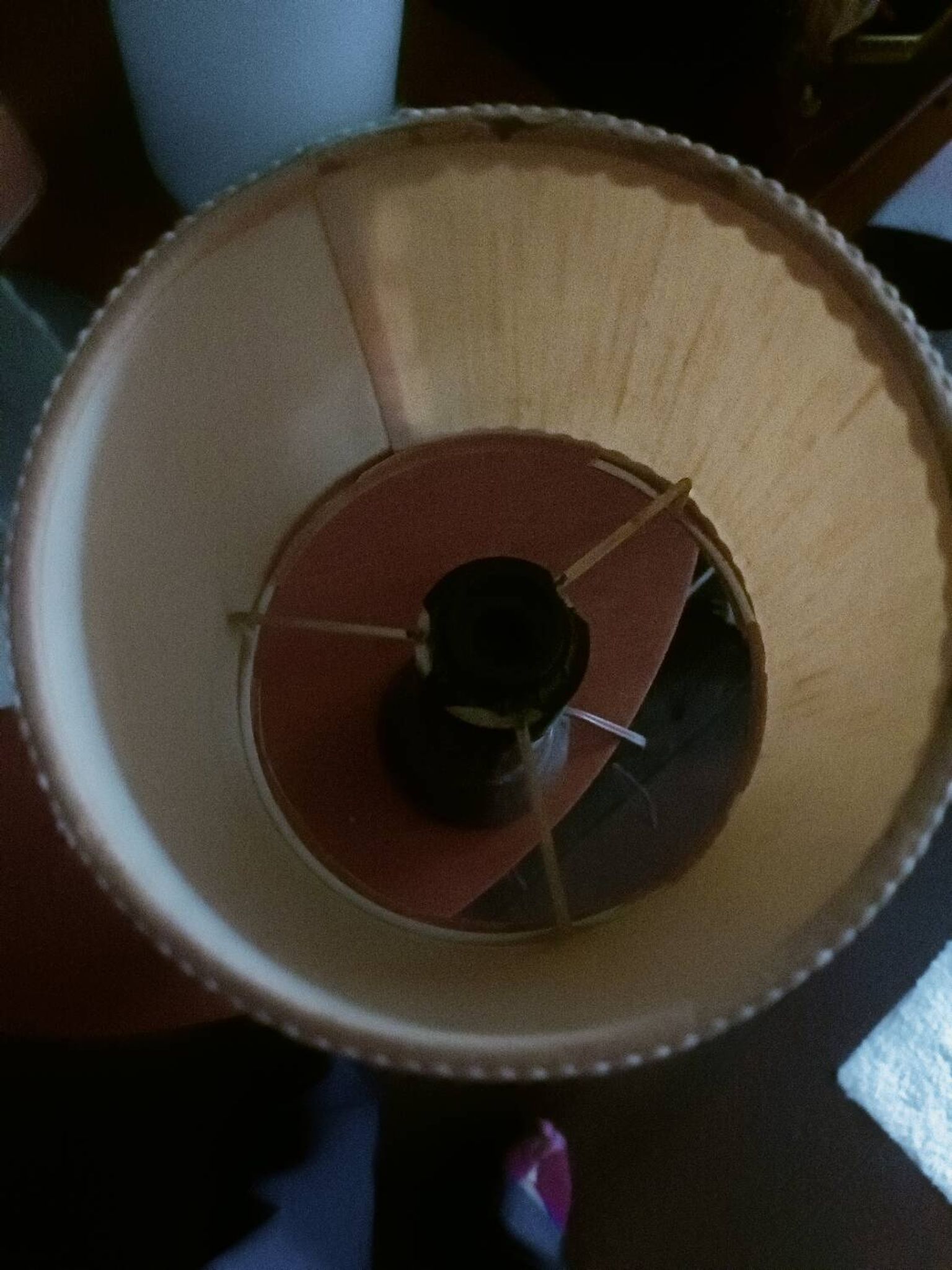Minimalist turned wood lamp
