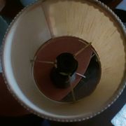 Minimalist turned wood lamp