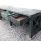 Établi industriel d'atelier 4m ancien