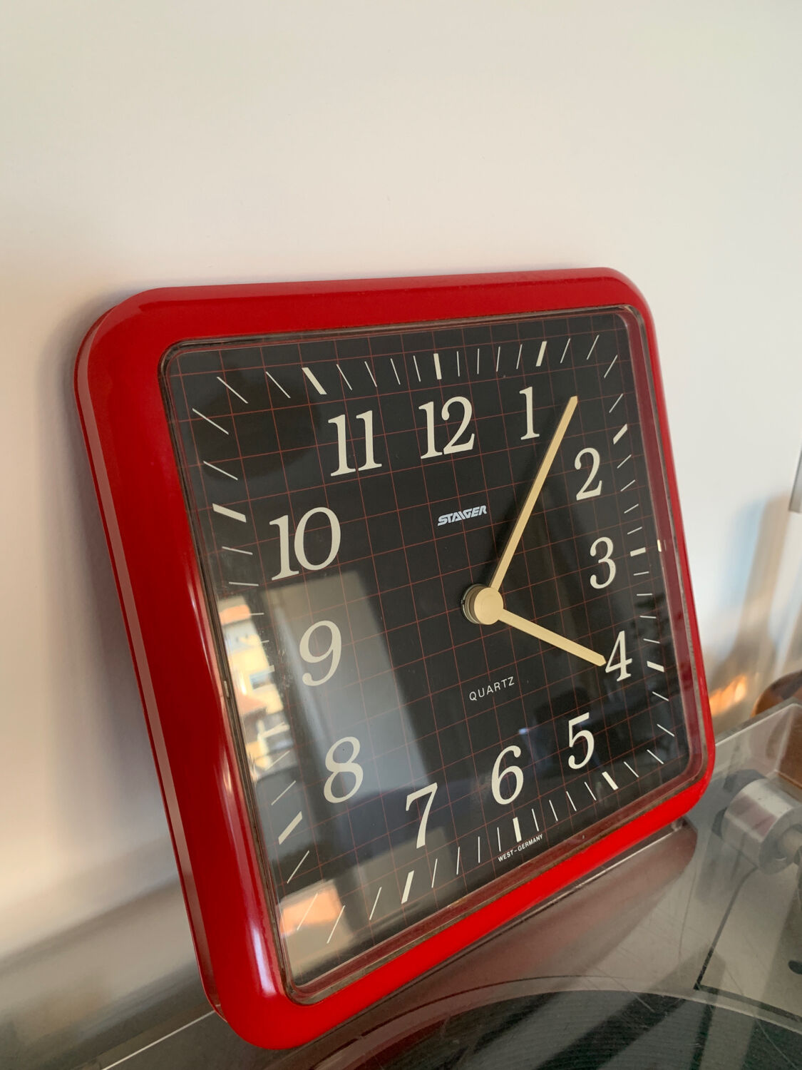 Vintage clock Staiger, West Germany, 80s