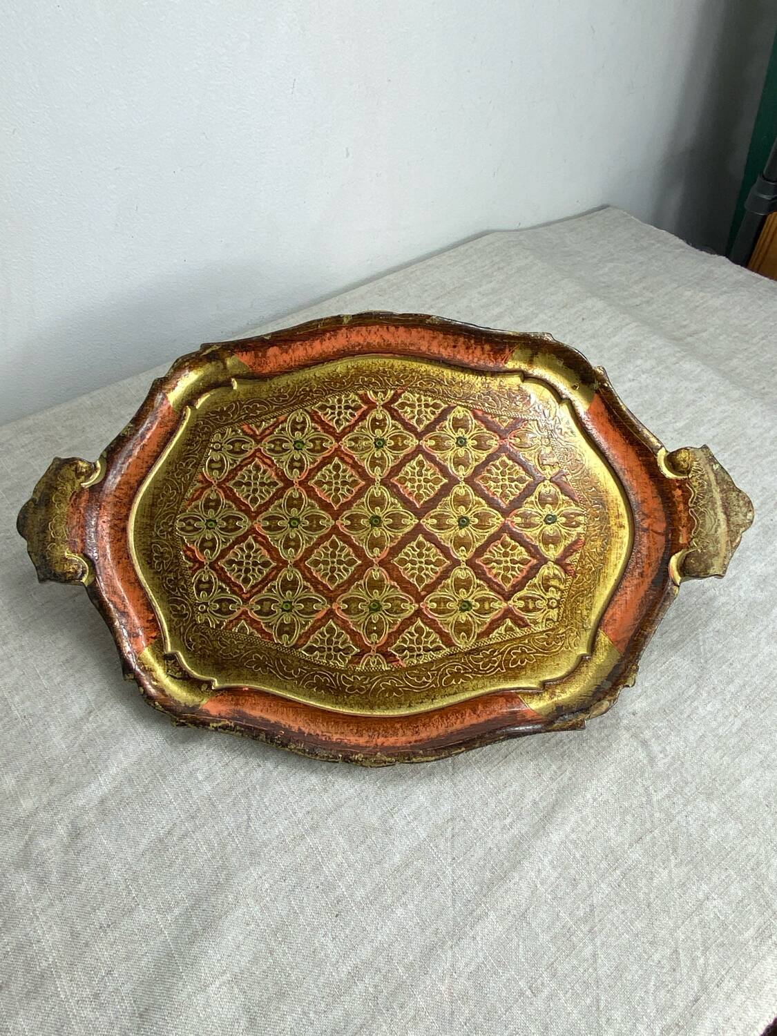 Florentine wooden tray