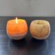 Paire de votives en onyx