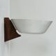 Applique vintage, bois, chrome et métal blanc, Hagoort, Pays-Bas, 1960