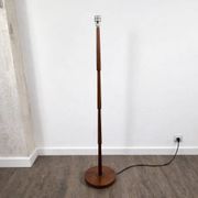 Floor lamp in teak with shade, Denmark, 1960