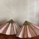 Paires d’appliques laiton et verre