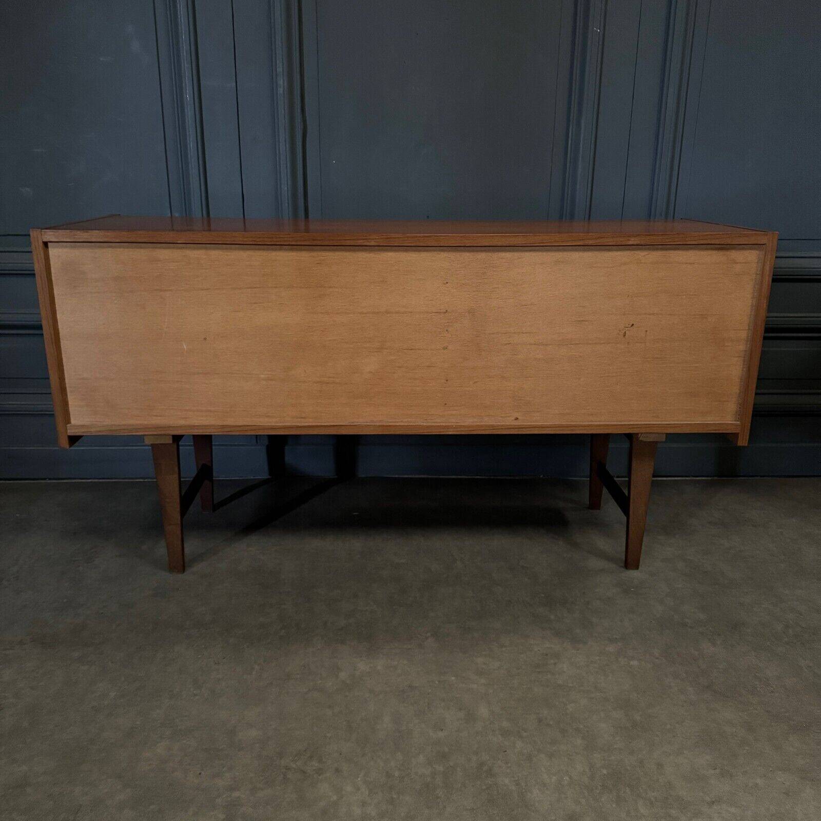 Small Scandinavian teak sideboard 1960s three drawers