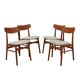 Set of four teak chairs, Danish design, 1970s, made in Denmark