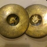 Pair of brass cymbals