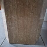 Travertine coffee table