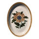 Large oval floral Gien dish