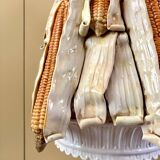 Centerpiece, Italian "corn" slip, mid-19th century