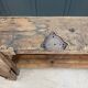 Old solid oak carpenter's workbench (renovated)