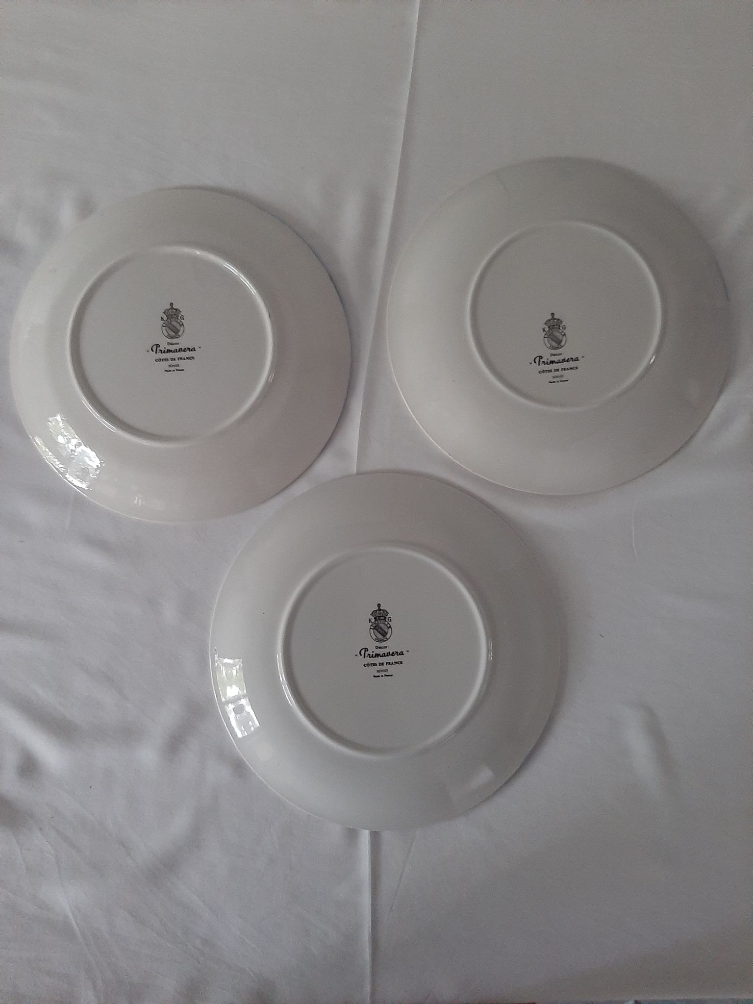 Plates Côtes de France Primavera Colette Gueden KG Lunéville