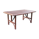 Rattan folding coffee table