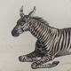 Original zoological plank "Zebra and Mulet" Buffon 1840