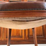 Fauteuil cuir style Louis XVI