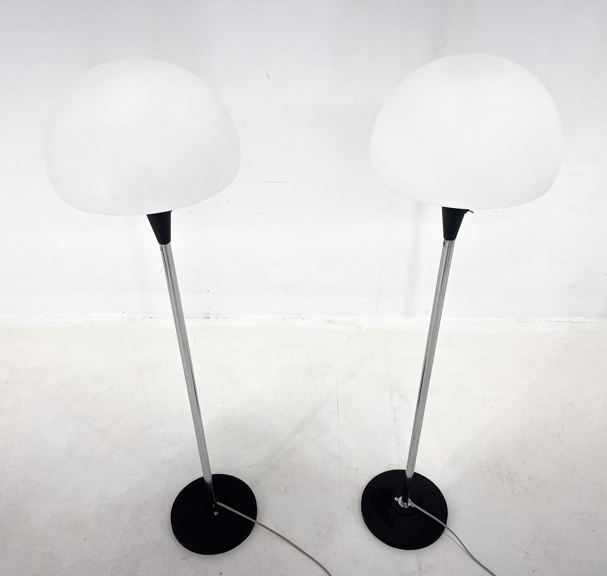 Pair of Two Floor Lamps by Jaroslav Bejvl for Lidokov, 1960s