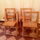 Set of four chairs
