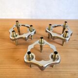 3 bougeoirs design années 70