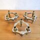 3 bougeoirs design années 70