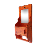 Vintage teak barber mirror 50s