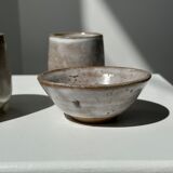 Meeting of three ceramic pieces: ice cup, small cup and small cup